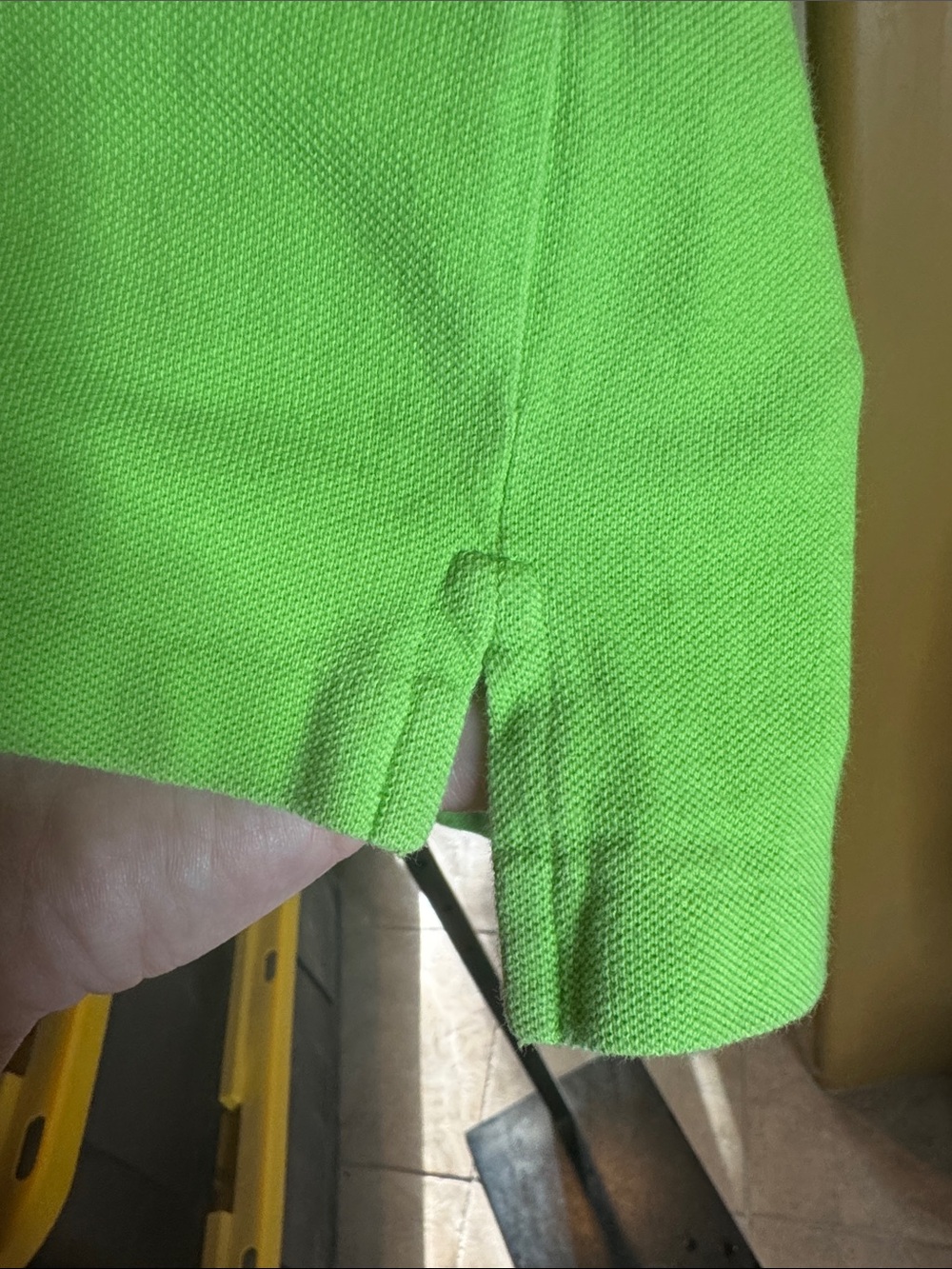 Ralph Lauren Neon Green Pink Big Pony Polo Shirt XL Juniors Preppy Golf - Picture 7 of 8